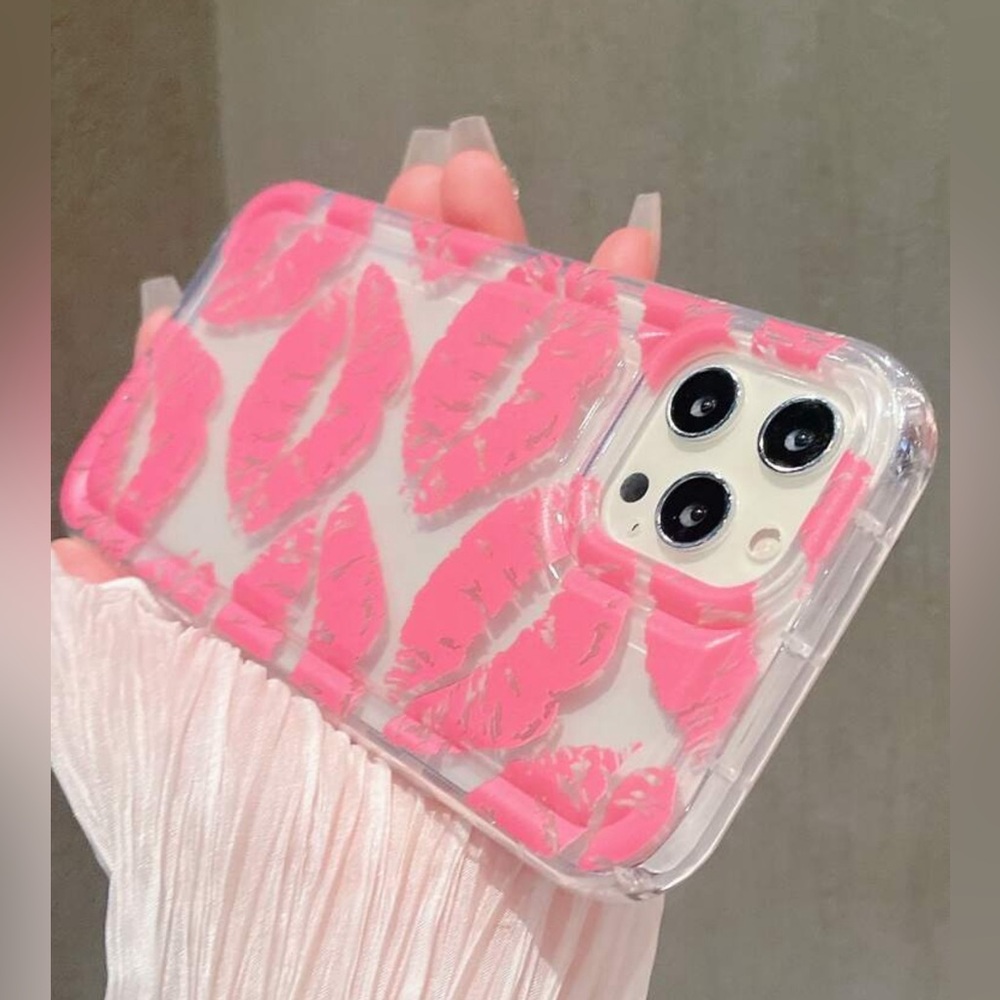 Pink Kiss iPhone 15 ProMax Case - Picture 2 of 2